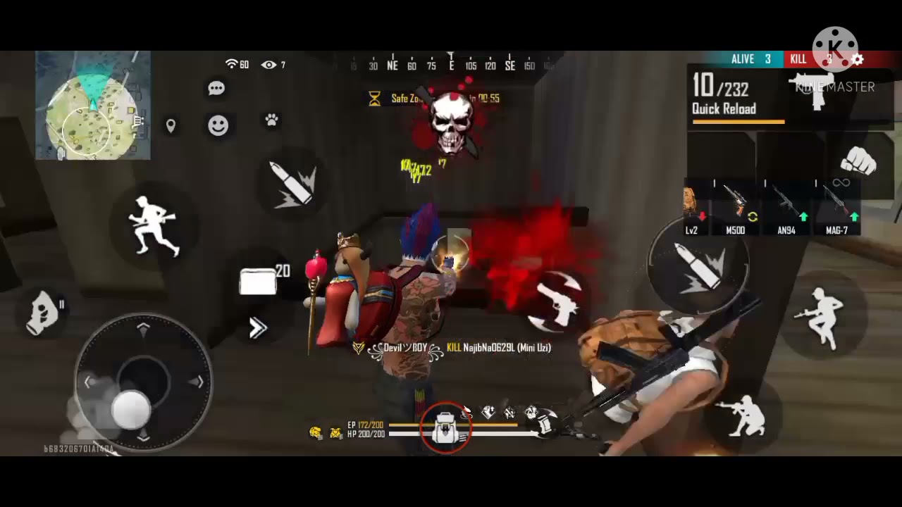 ll mini Uzi Gun 🔫 challenge ll booyah with mini uzi ll pls subscribe ll