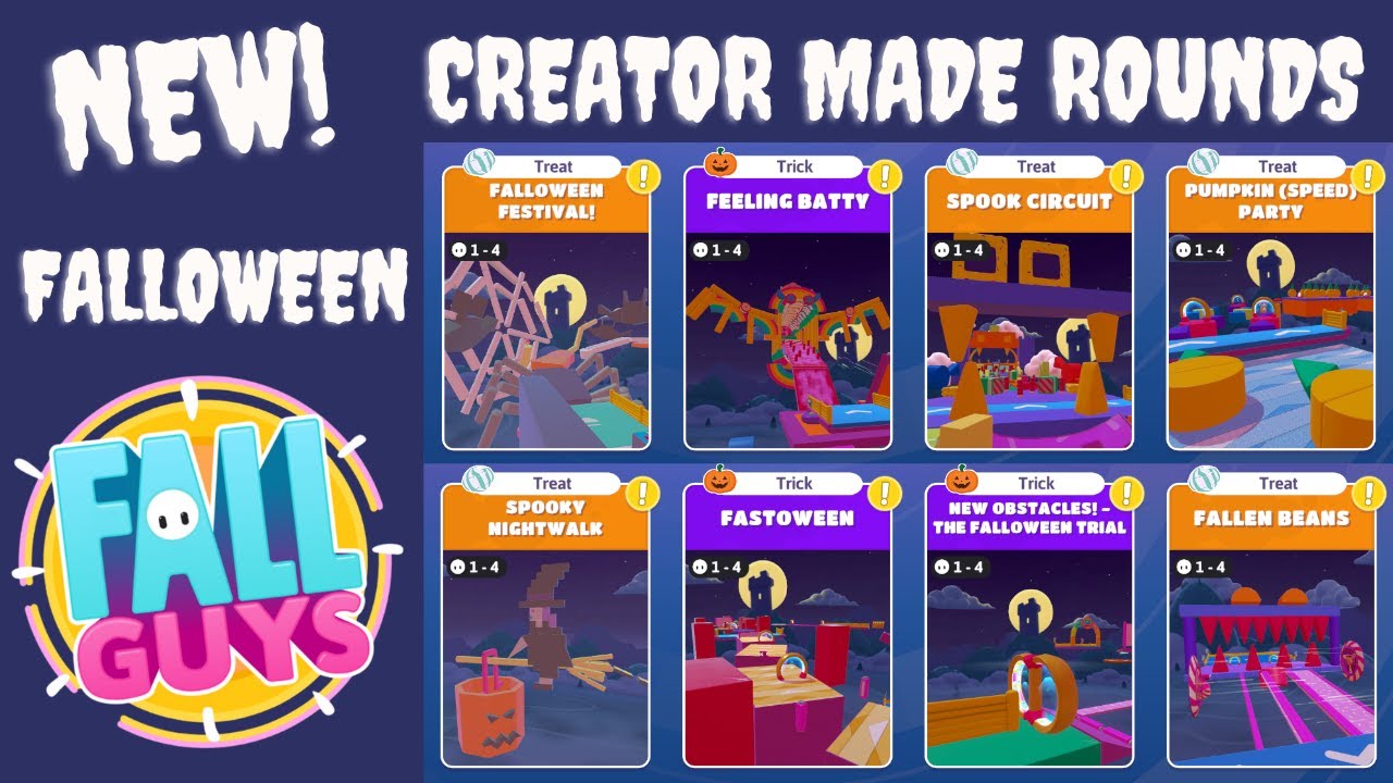 New Creator made Rounds (Falloween Hardest Level) - FALL GUYS