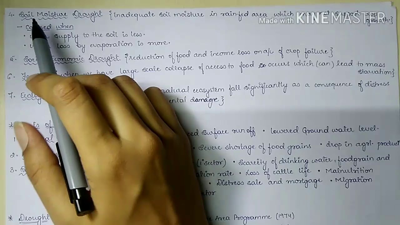 Droughts of India (Geography of India part-13)