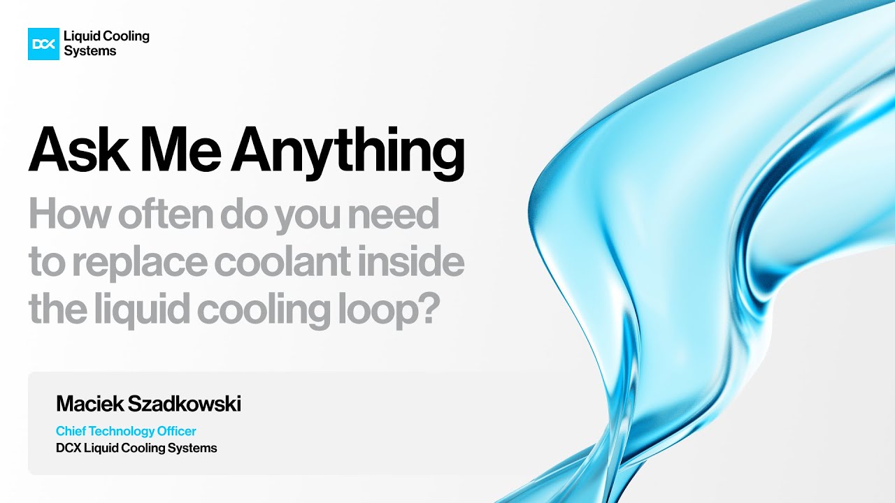 How often do you need to replace coolant inside the liquid cooling loop?