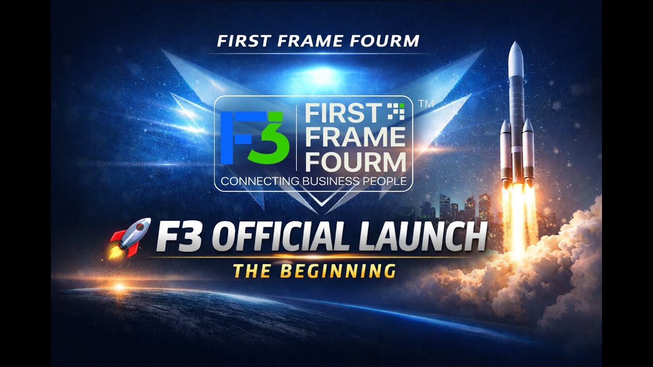 🚀 F3 Official Launch | First Frame Fourm | The Beginning