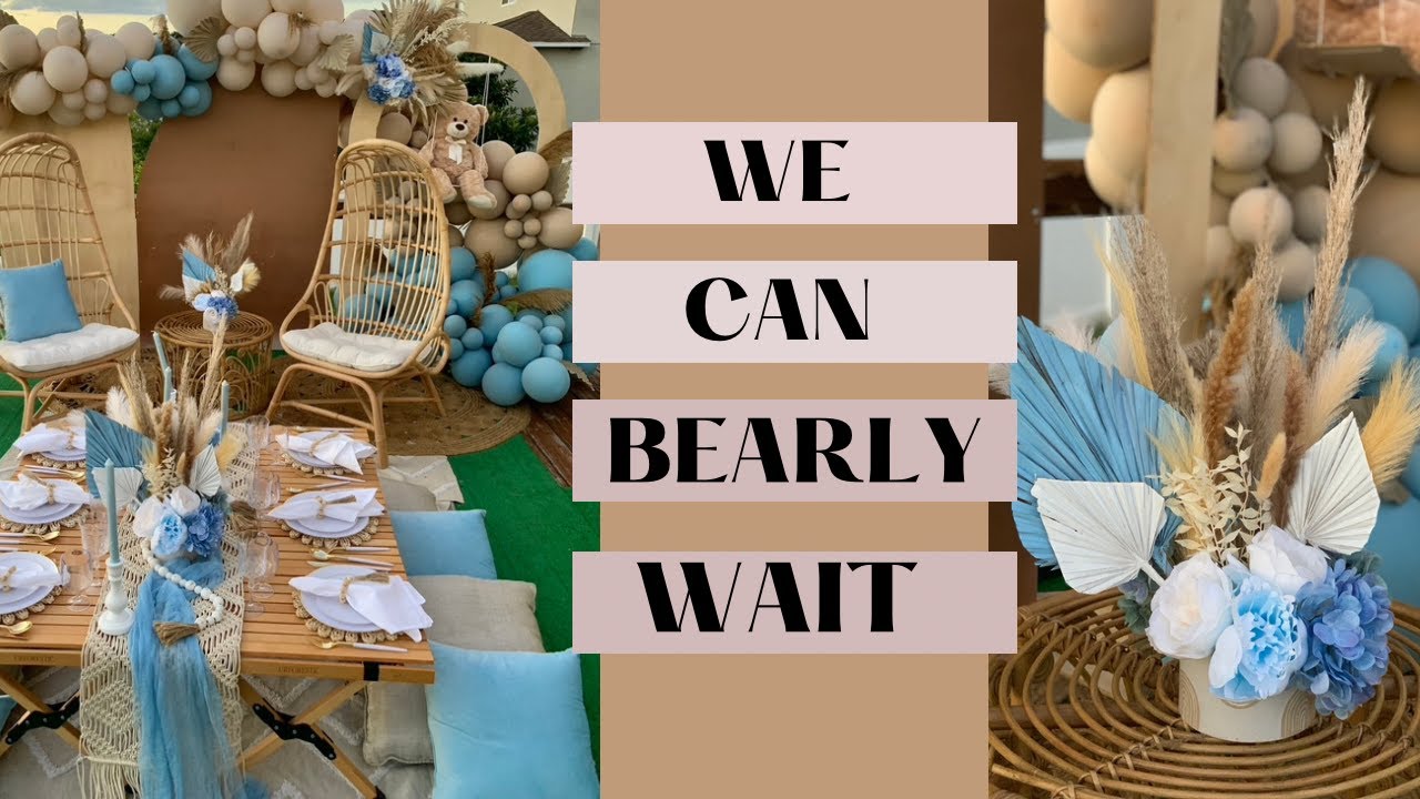 We Can Bearly Wait | Babyshower theme |DIY Balloon Backdrop | Luxury Picnic
