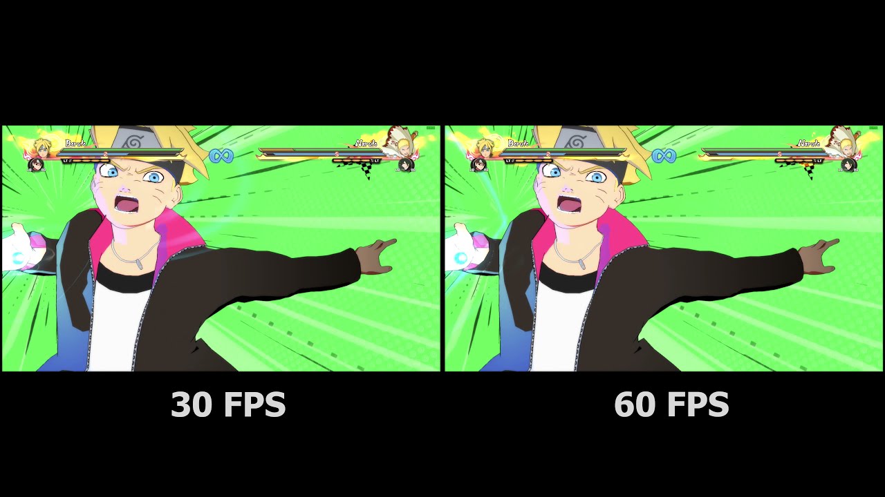 30 FPS VS 60 FPS (Naruto Storm 4)