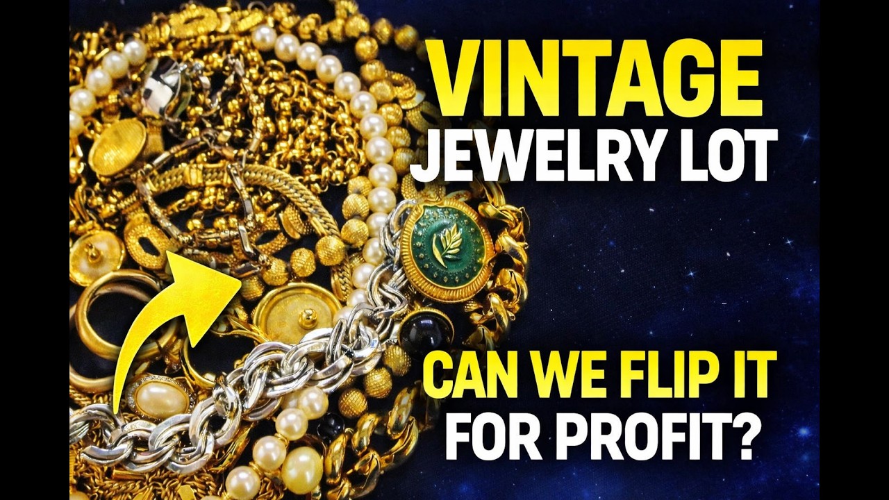 Vintage Jewelry Lot Unboxing | Can We Flip These Estate Sale Finds for Profit?
