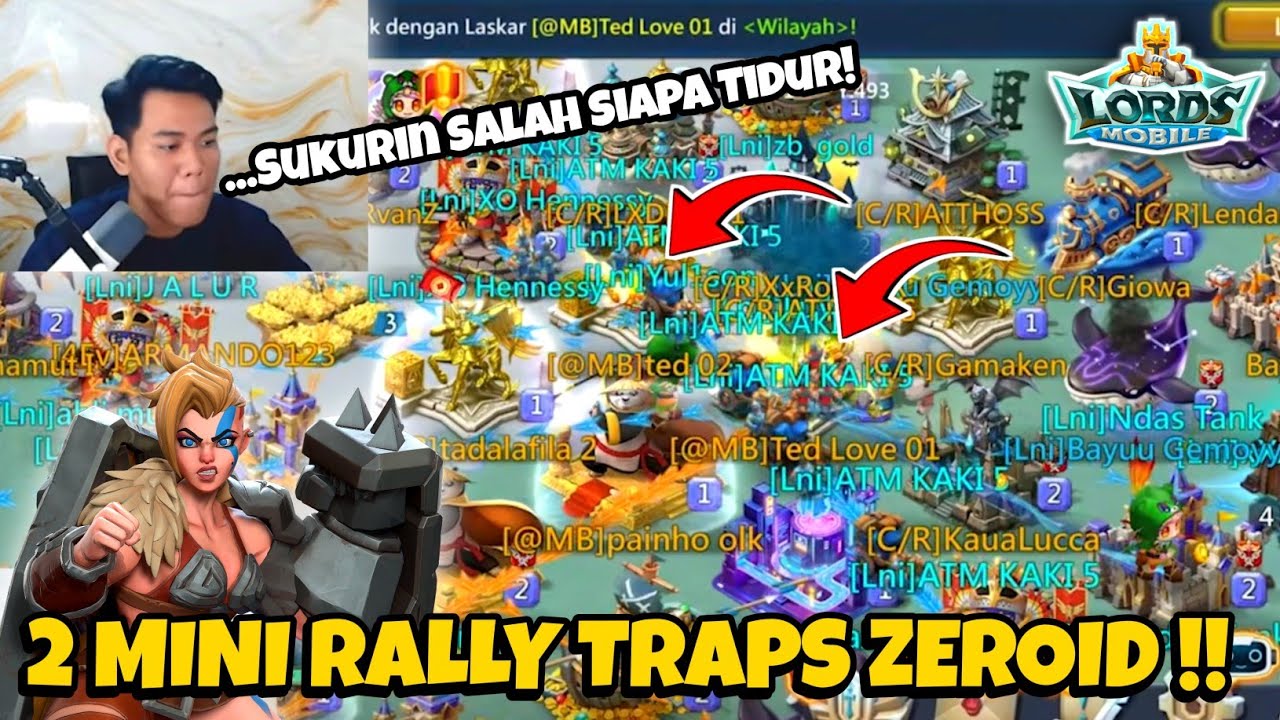 Karena Lelah 2 Akun Zeroid Terkena Double Rally LNI Dan CR !! Kapten Bayu Open Rally - Lords Mobile