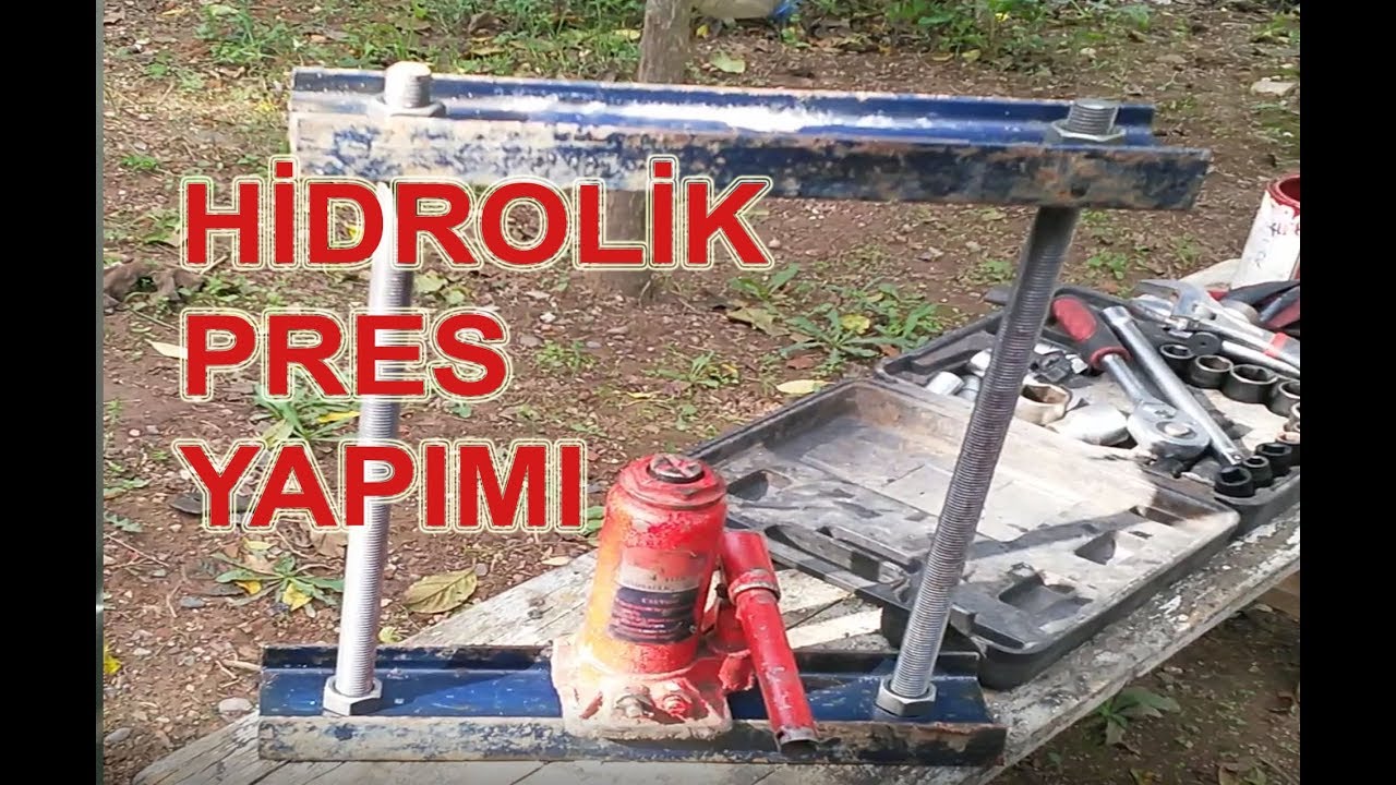 Hidrolik Pres Yapımı (4 Ton).Hydraulic Press Making.