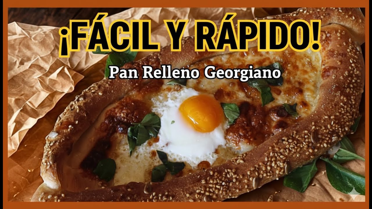 El Mejor Pan Relleno de Queso y Huevo | Khachapuri