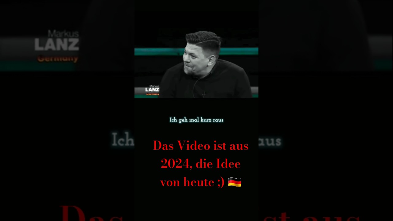 Das traurige Viideo mit dem Fernsehkoch ist aus 2024, die Idee von heute.