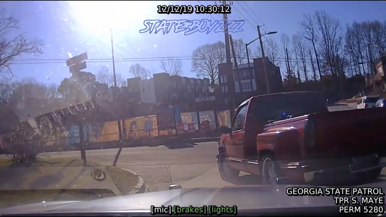 Georgia State Patrol Pursuit of Stolen Pickup in Atlanta | Multiple PITs