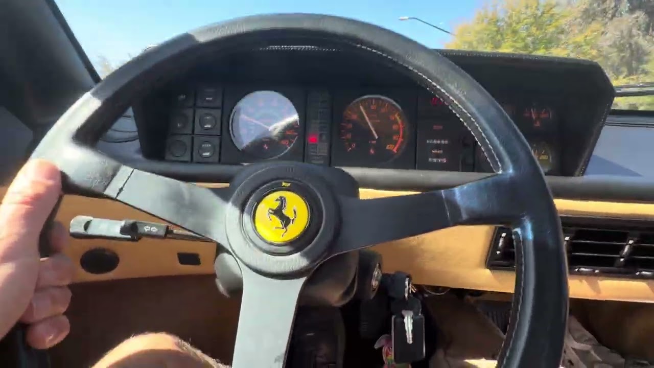Driving video 1988 Ferrari Mondial