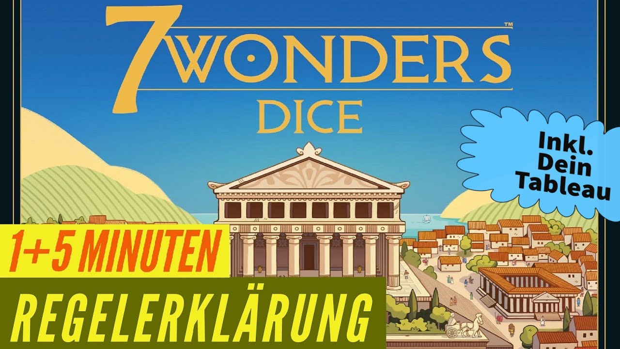 7 Wonders Dice Regeln Anleitung Regelvideo Würfelspiel Roll & Write