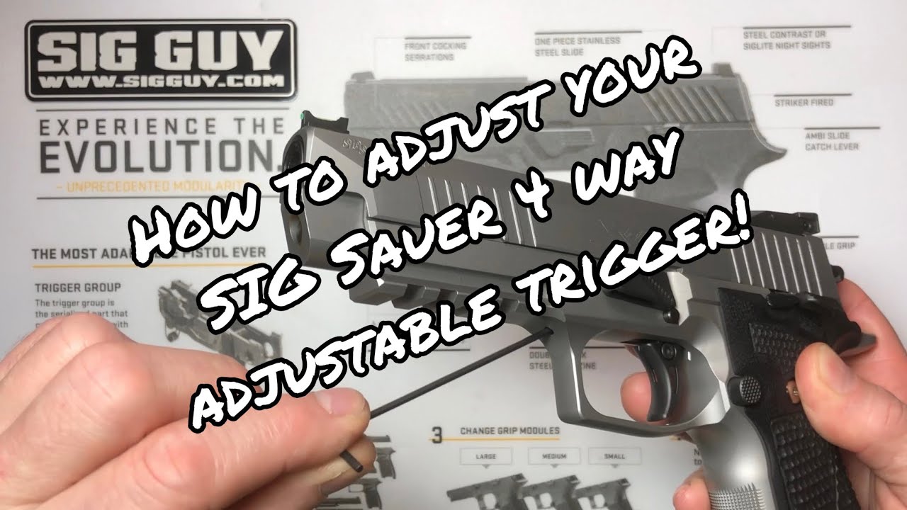 Как настроить спусковой крючок SIG Sauer P226 X5 с 4-позиционной регулировкой!