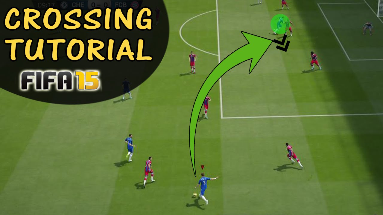 FIFA 15 CROSSING TRICK TUTORIAL / Best Way to Score Goals from Crosses The Reverse Cross