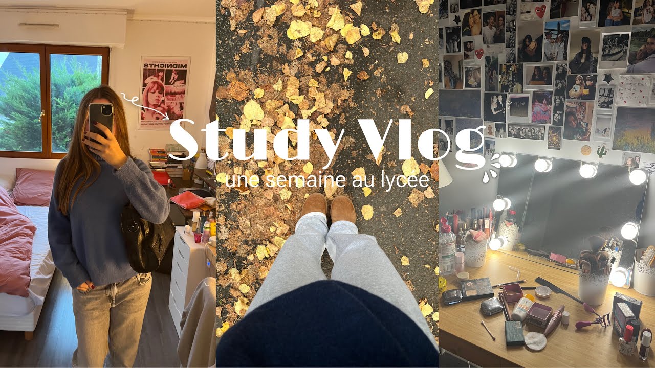 Study Vlog : une semaine dans ma vie au lycée