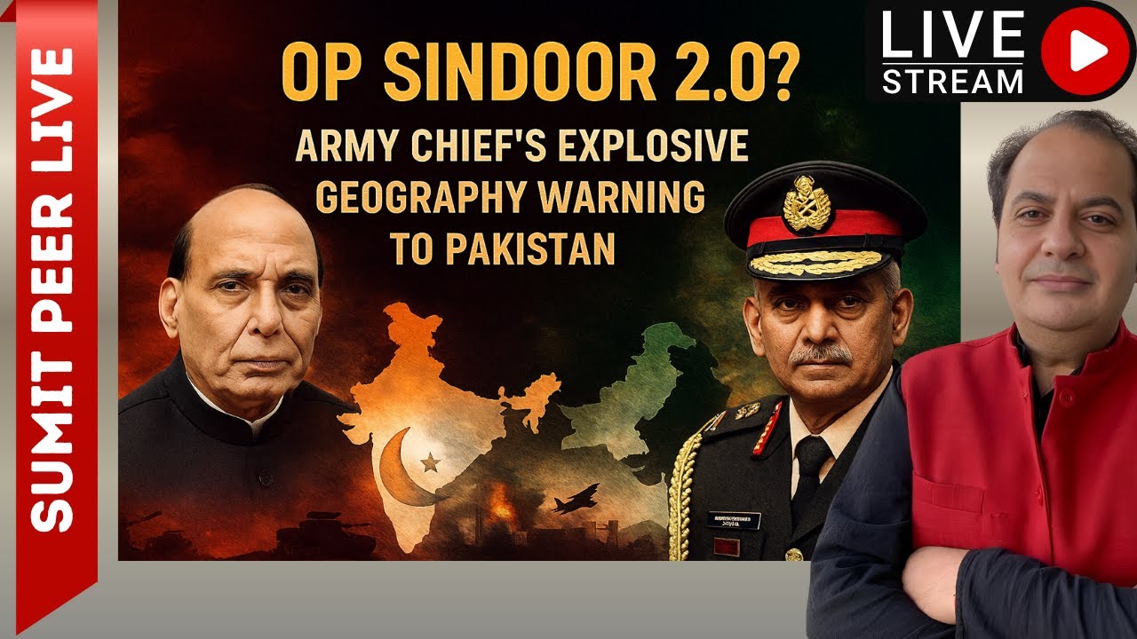 Op Sindoor 2.0? Army Chief&rsquo;s Explosive Geography Warning to Pakistan || SUMIT PEER LIVE