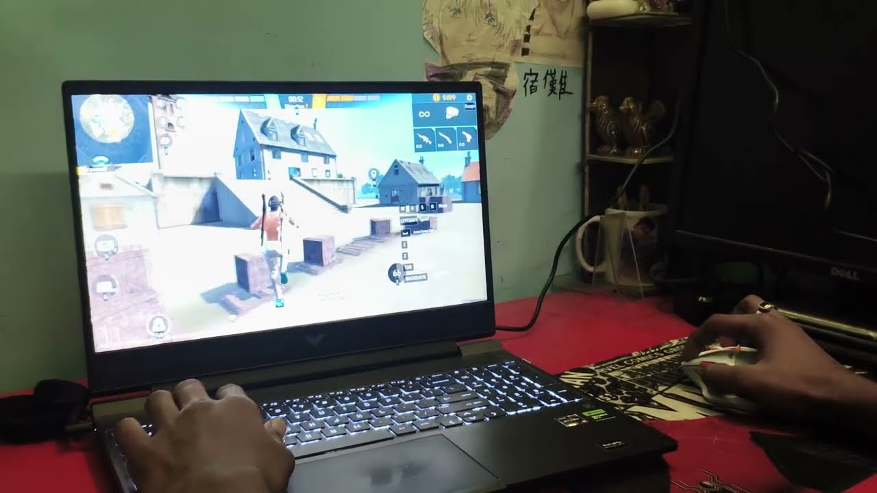 Free fire sensitivity laptop play Hp  Victus 