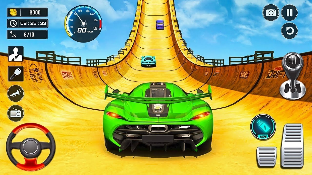 Car ramp challenge 😱🤯 game full gameplay video 😱 #cargame #rampchallenge #viralvideo #truckgames 