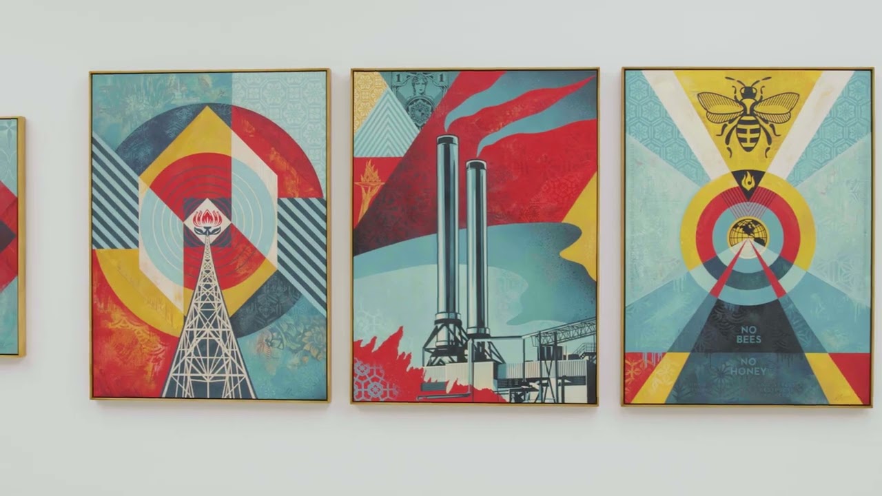 Shepard Fairey at BEYOND THE STREETS LONDON - Saatchi Gallery