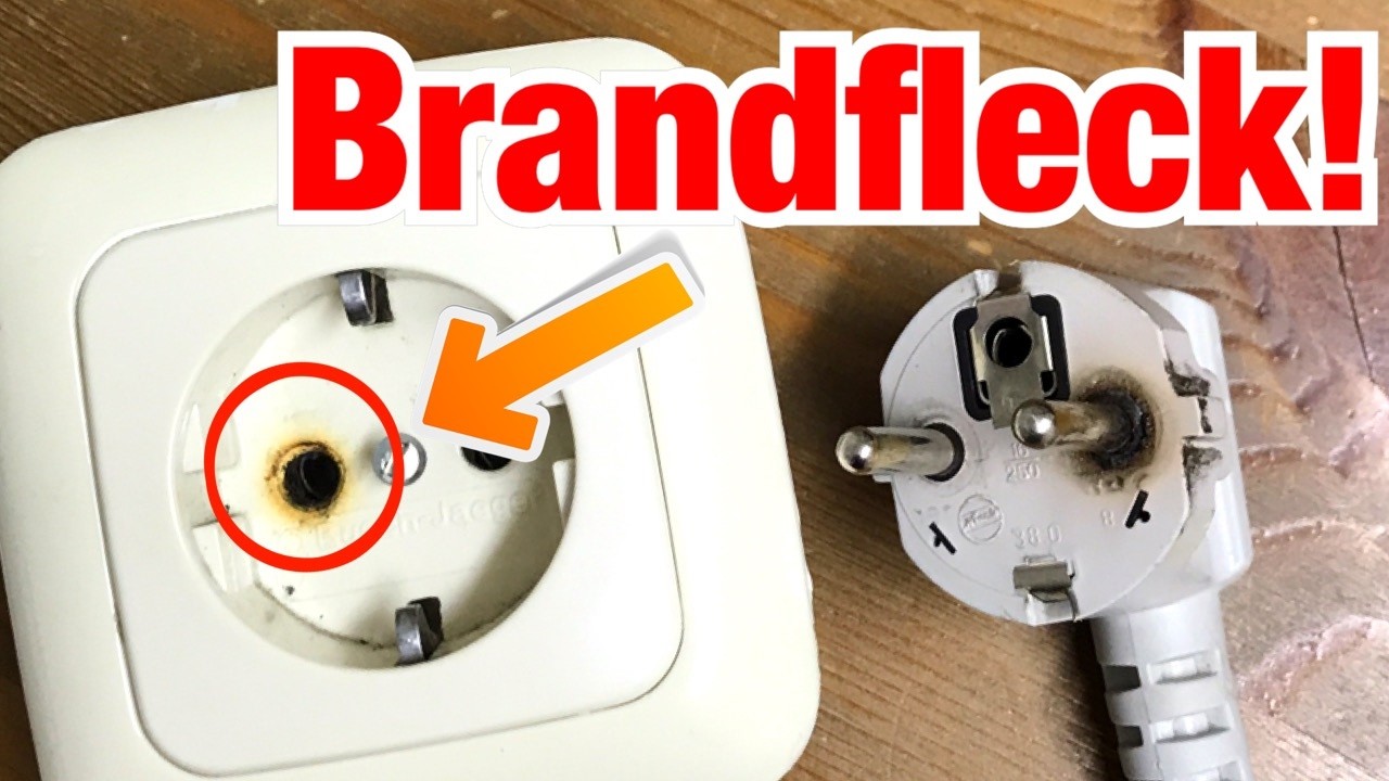 Brandfleck an der Steckdose - viele merken das zu spät