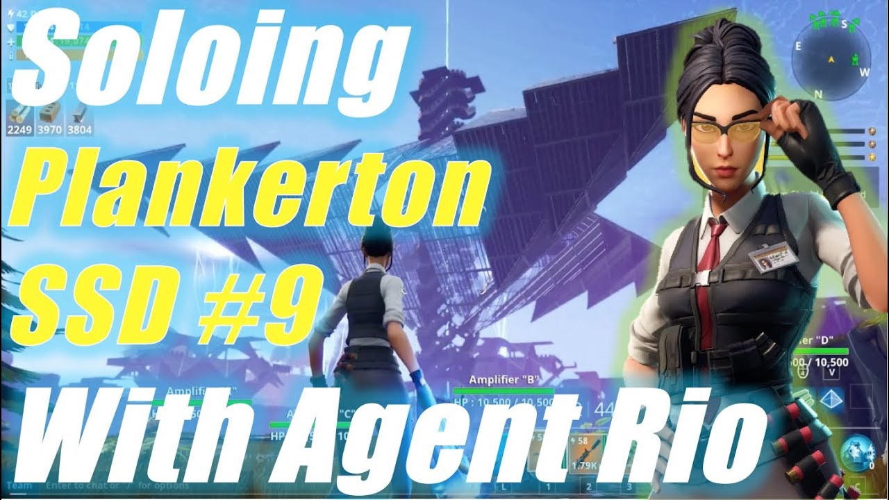 Soloing Plankerton SSD 9 with Field Agent Rio / Fortnite Save the World