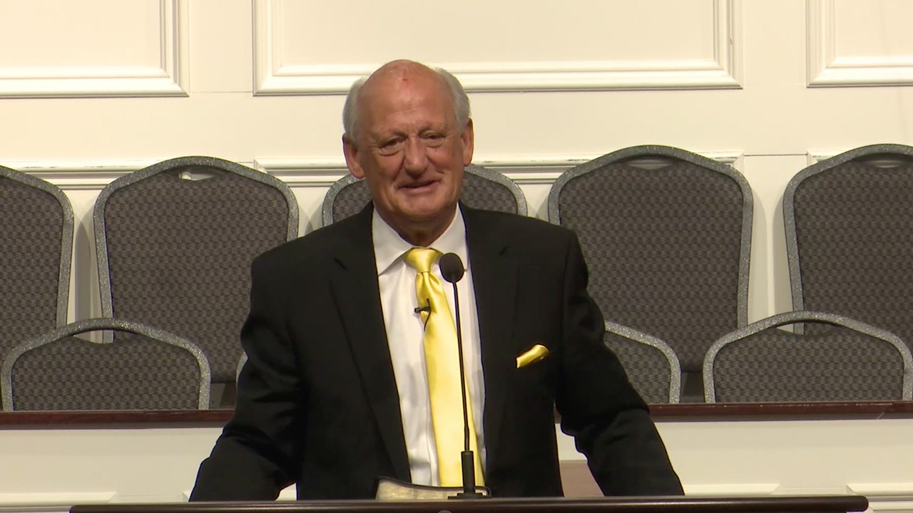 Dr. Jack Trieber preaching 