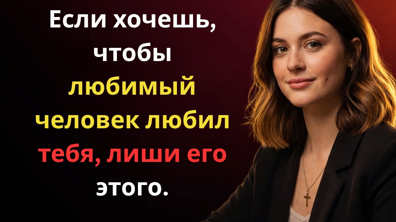 Если хочешь, чтобы любимый человек любил тебя, лиши его этого.