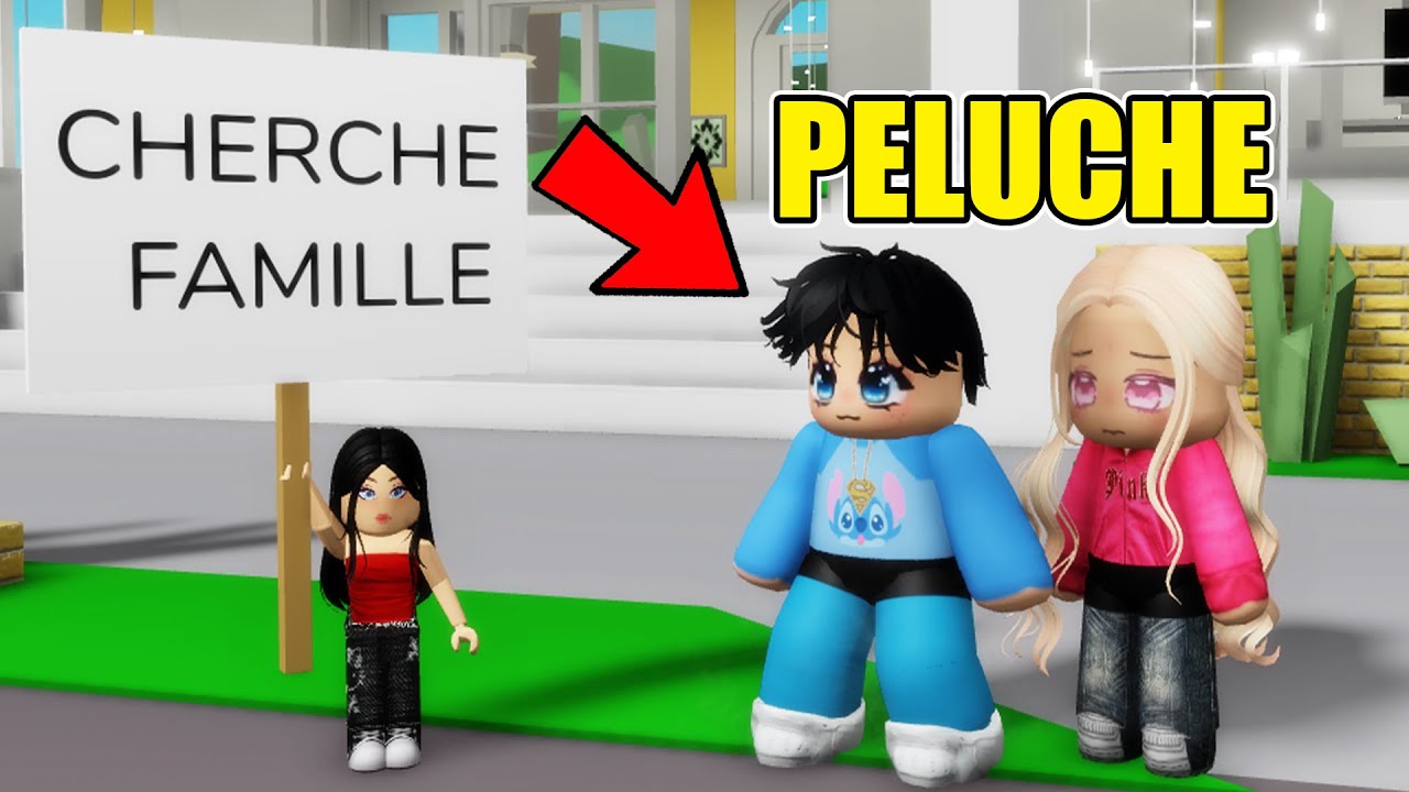 ADOPTÉE PAR UNE FAMILLE DE PELUCHES SUR BROOKHAVEN ROBLOX !