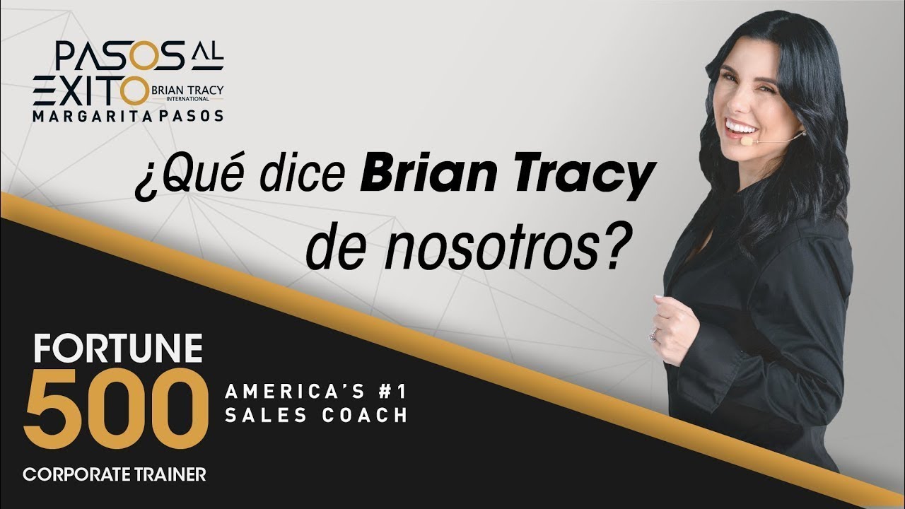 Brian Tracy presenta a Margarita Pasos y Pasos al Éxito