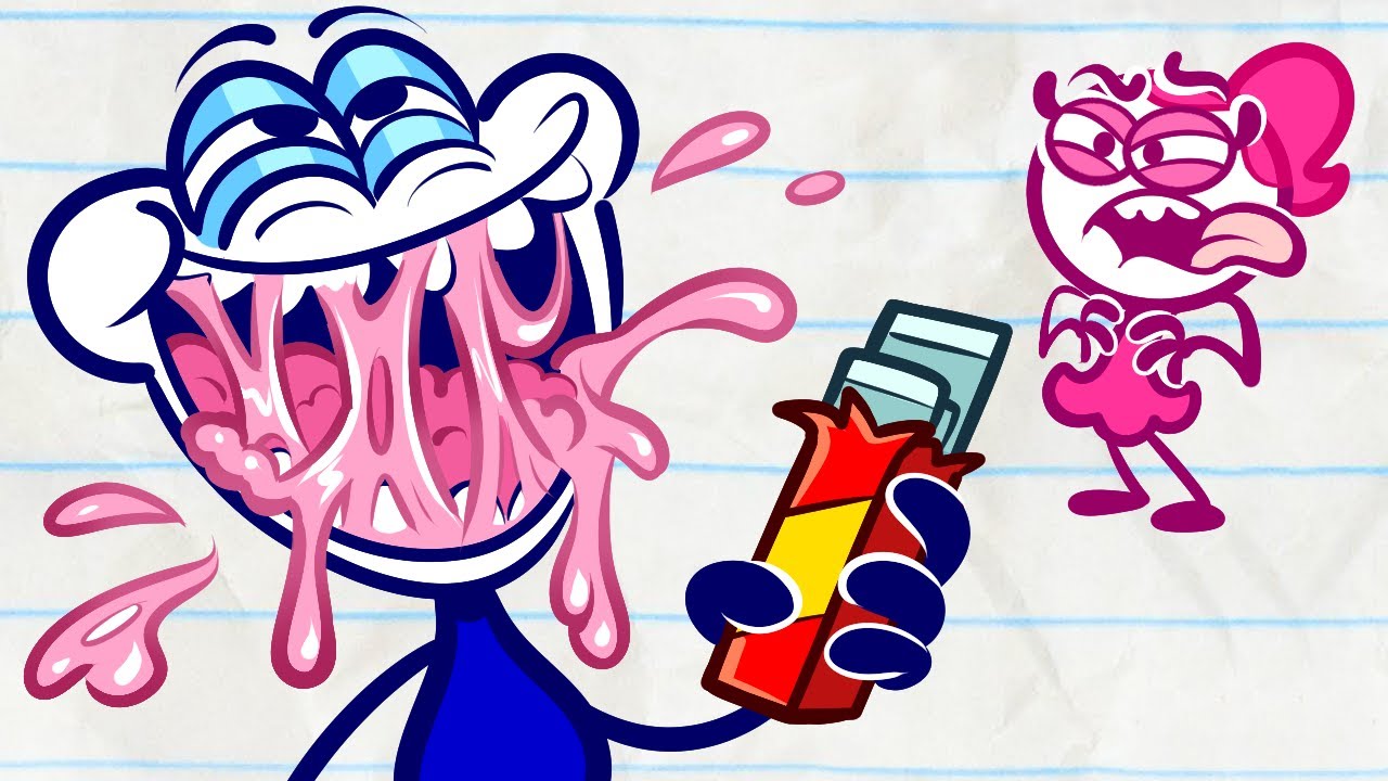 Gum And Gummer | Pencilmation Cartoons!