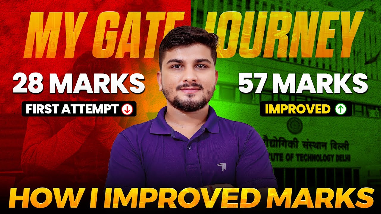 My GATE Journey 28 to 57 marks || My Mistakes in First Attempt || Last 2 months Strategy #gate2025