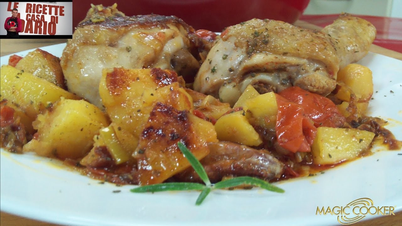 Le Cosce di Pollo alla diavola con Patate e datterino preparate da Dario con Magic Cooker 315