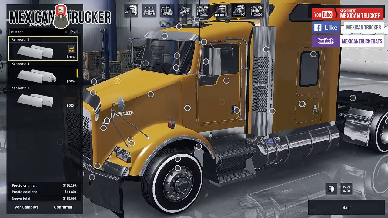 TUNEANDO CAMIÓN KENWORTH T800  #ats #atsmod #americantrucksimulator