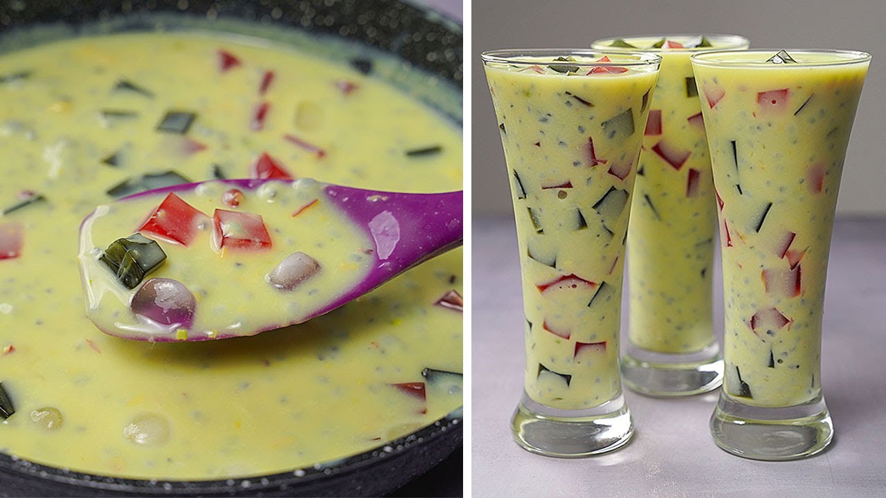 Custard Sharbat | Iftar Special Milk Sharbat Recipe | Yummy