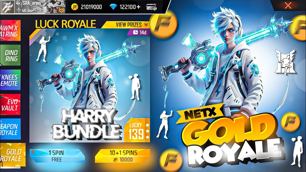 #OB53 পরবর্তী গোল্ড রয়েল বান্ডেল💥😮 Next gold royal Bundle in Free fire| Free fire new event