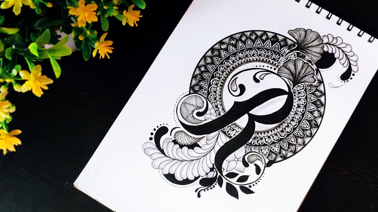 'R' Letter of Mandala Art (@VennilaYLCreations )|How to Draw Mandala Art step by step|Mandala