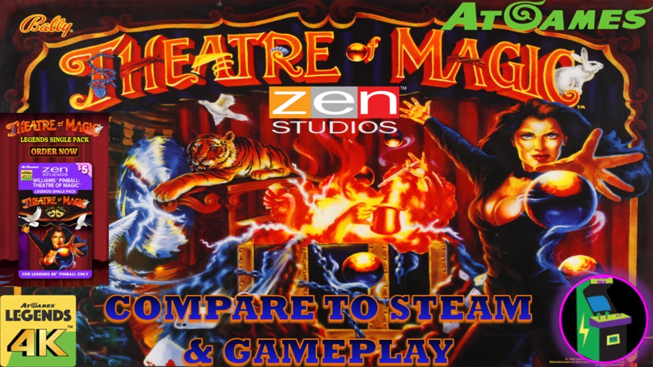 Atgames 4K Pinball: Театр магии от Zen Studios. Первые впечатления и обзор!
