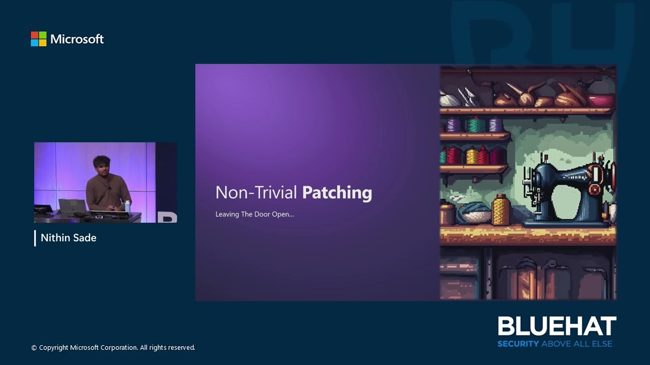 BlueHat 2024: LT10: Firmware Security: Middle Child of Security Presented by Nithin Sade (Google)