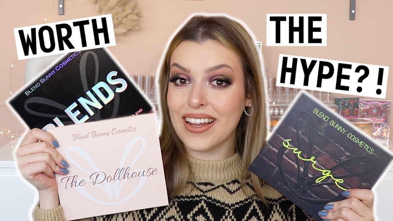 FINALLY trying Blend Bunny Cosmetics!! | Makeup with Meg