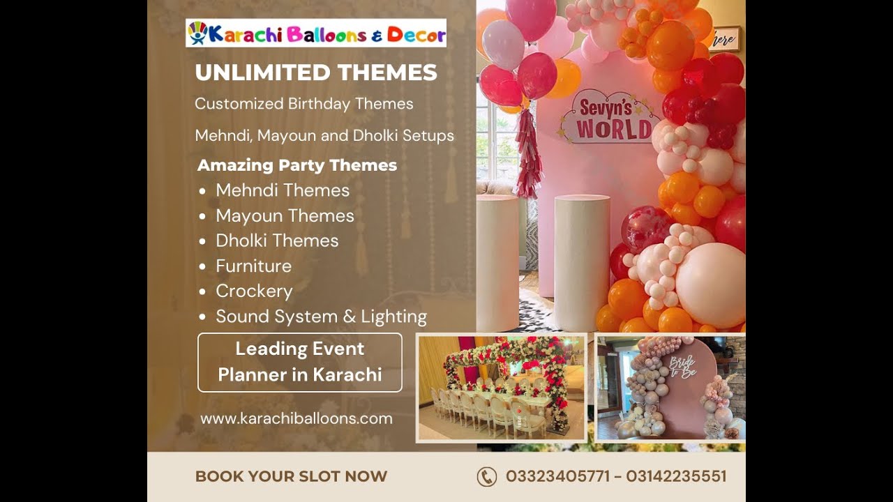 Unlimited Party Themes in Karachi – 
