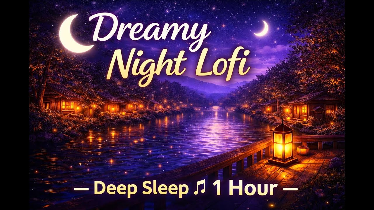 🌌 Night Lofi Ambience | Peaceful Fantasy River for Sleep, Study & Calm