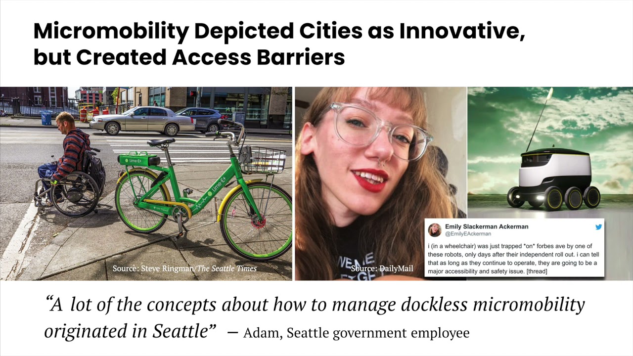 Accessibility and The Crowded Sidewalk: Micromobility&rsquo;s Impact on Public Space