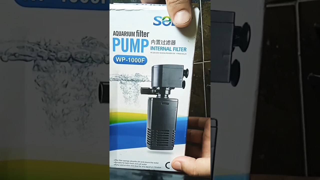 SEBO.AQUARIUM Filter Pump Setup.. #aquarium #fishtank #fish #aquariumfilter #aquascape #unboxing