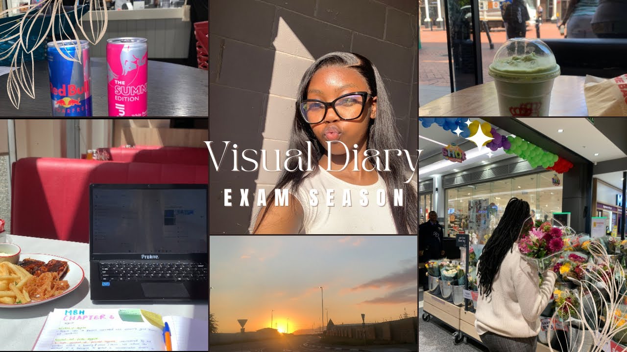 VISUAL DIARY | exam season, study dates, shopping & more.