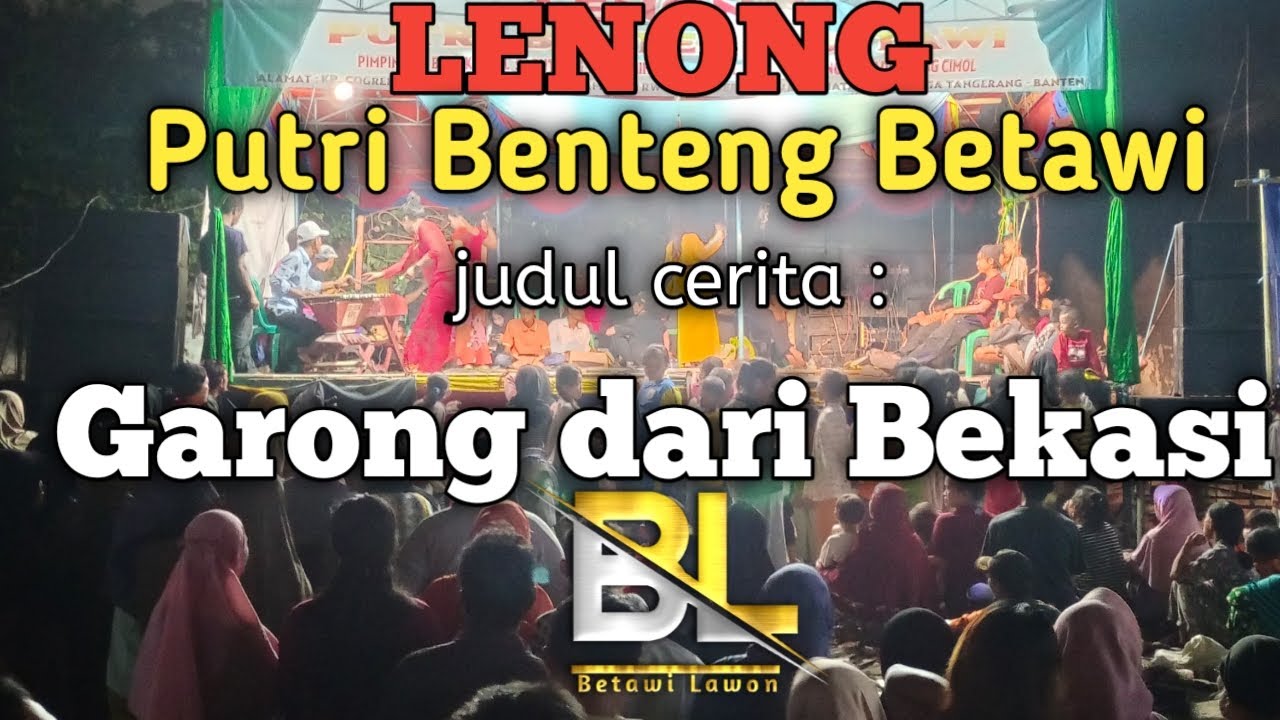 Seni Lenong putri benteng Betawi acara Anniversary Betawi Lawon yang ke-3 thn