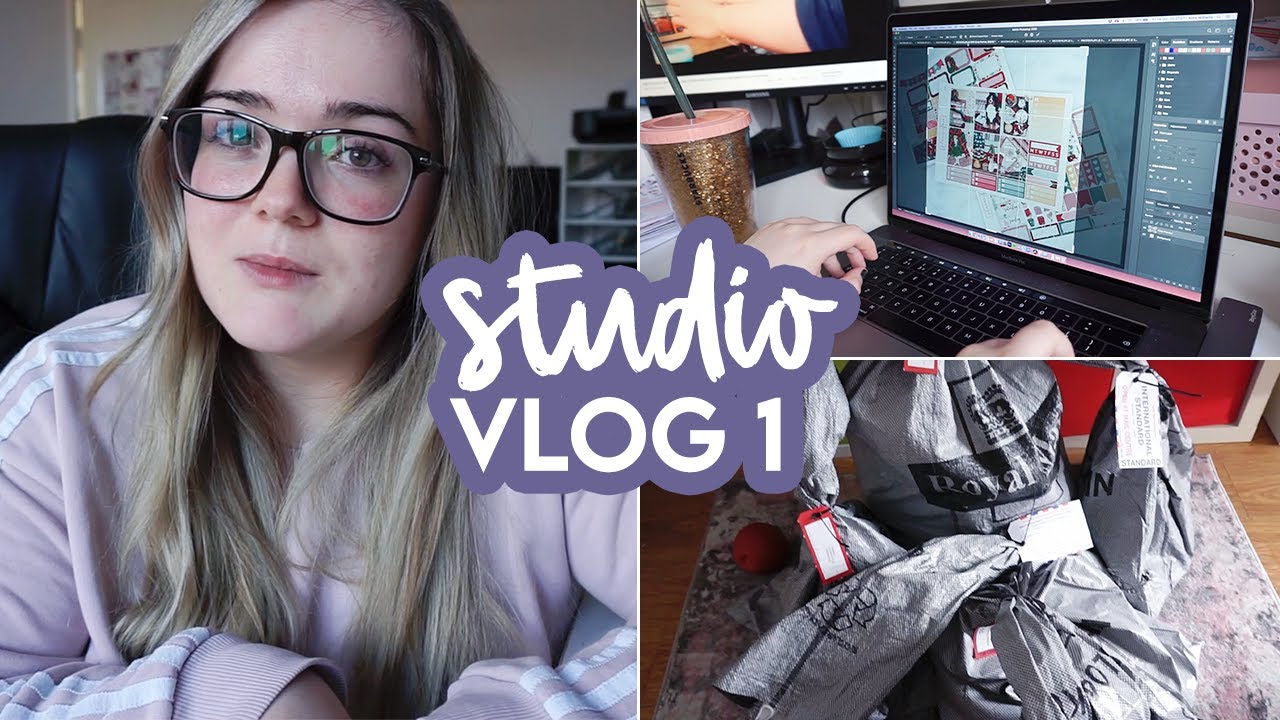 STUDIO VLOG #1 | Packing Orders & Ikea Delivery! | Plannerface