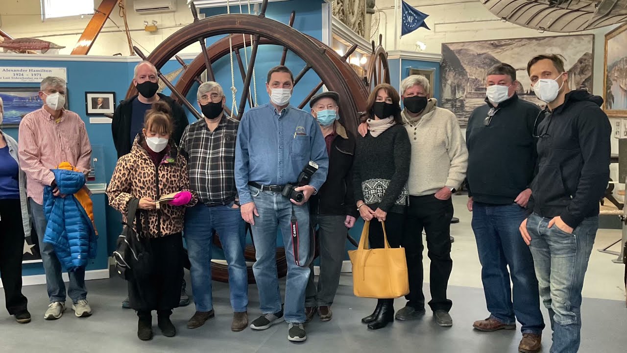A trip by the Ship Model Society  of New Jersey to the Hudson River Maritime Museum Dec 2021