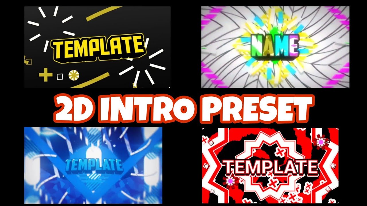 +6 BEST 2D INTRO PRESET/TEMPLATE || ALIGHT MOTION (XML AND AM LINK)