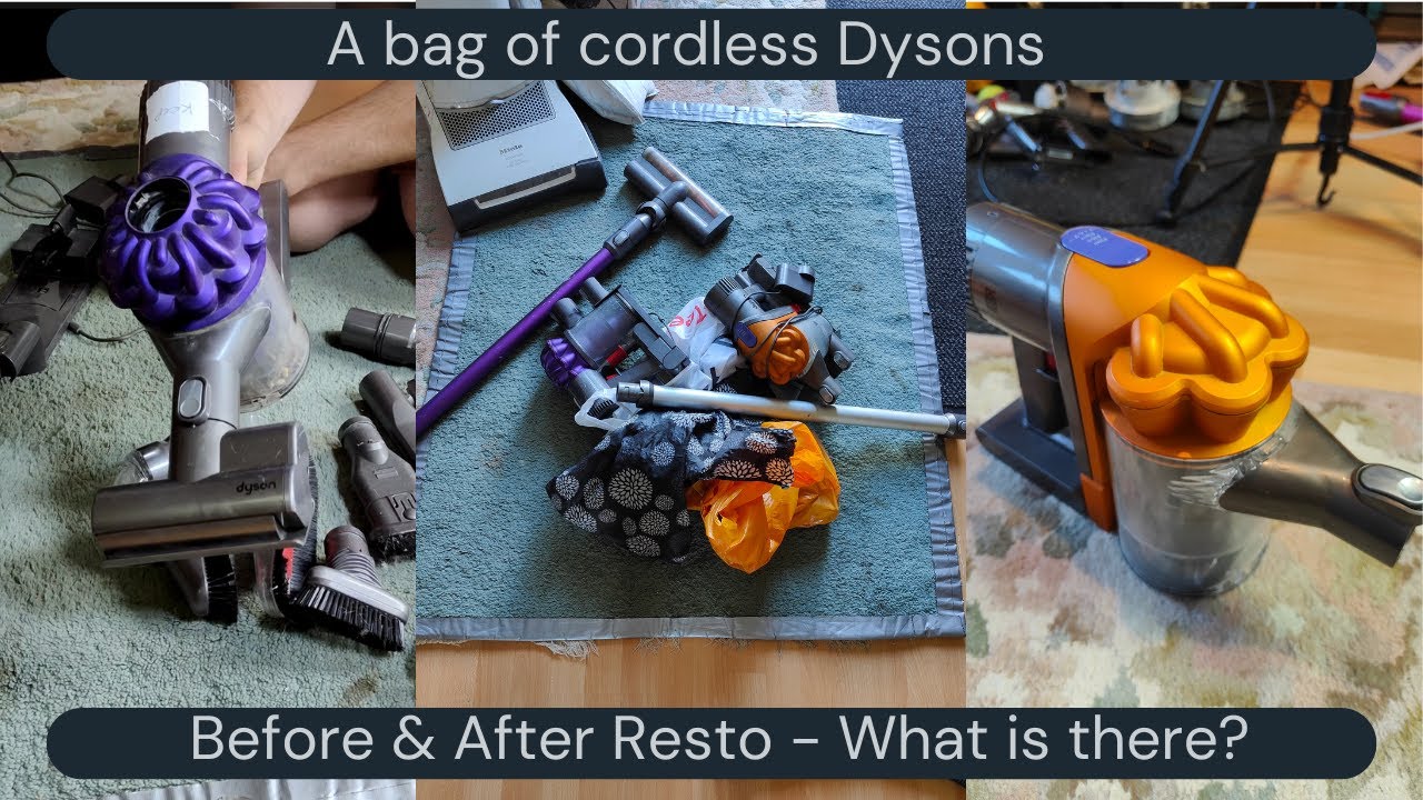 A bag of ancient cordless Dysons! Do they work?