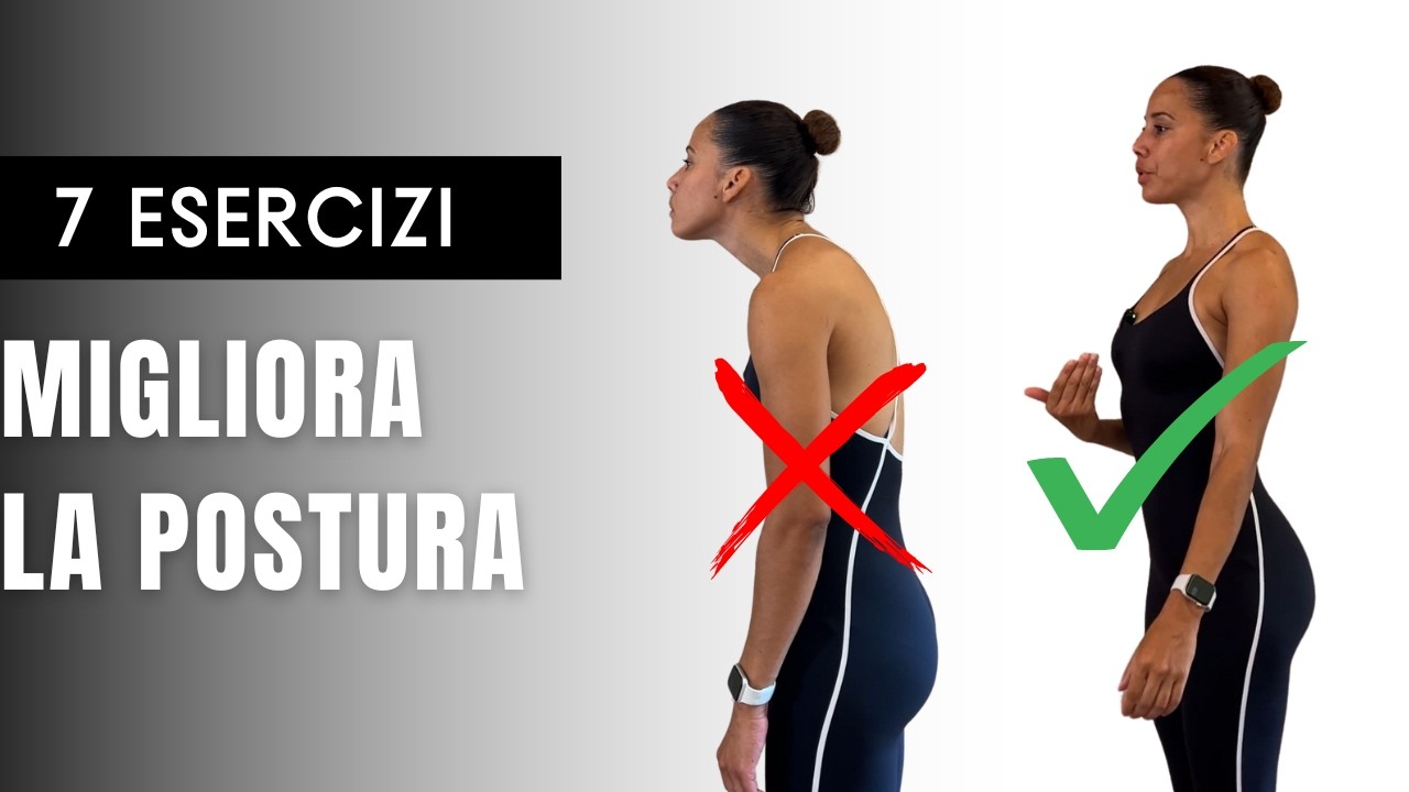 7 Esercizi per migliorare la postura da casa