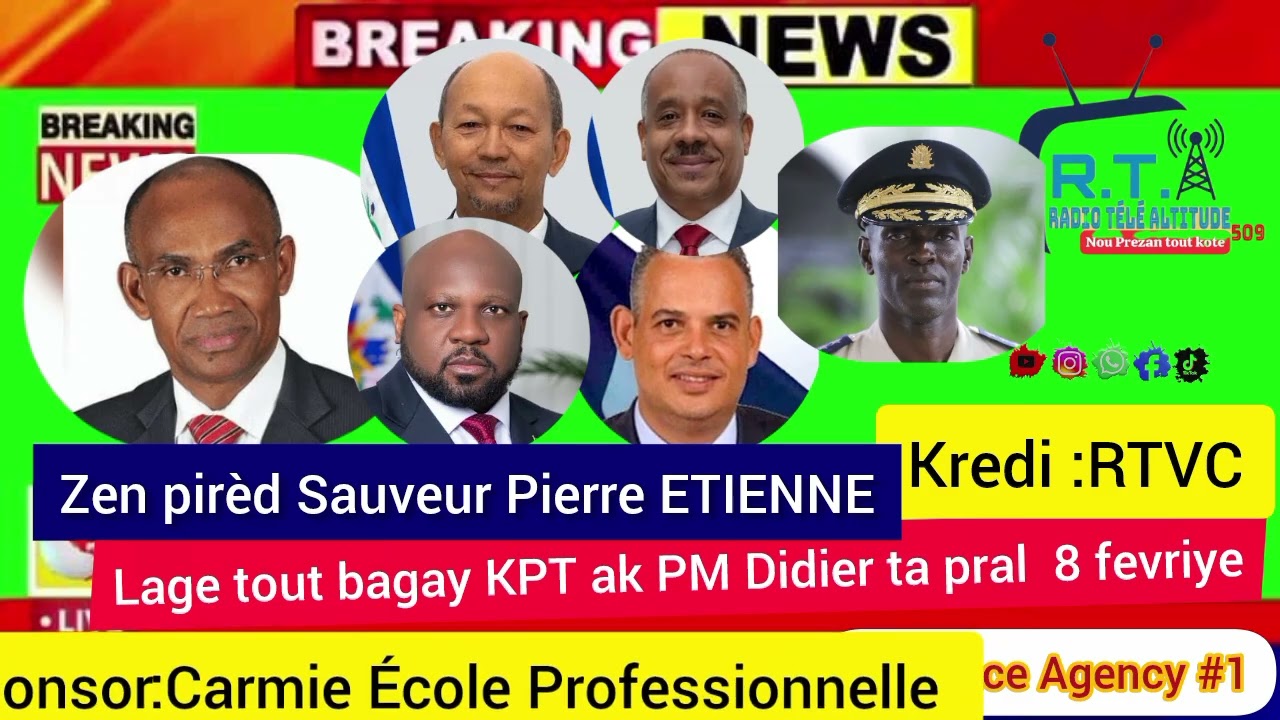 Sauveur Pierre ETIENNE pale koze ki  genyen antre manb KPT yo  ak premye minis Didier Fils -aime.